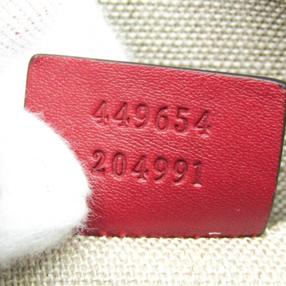 GUCCI Authentic Red Leather Shoulder Bag - Picture 12 of 13